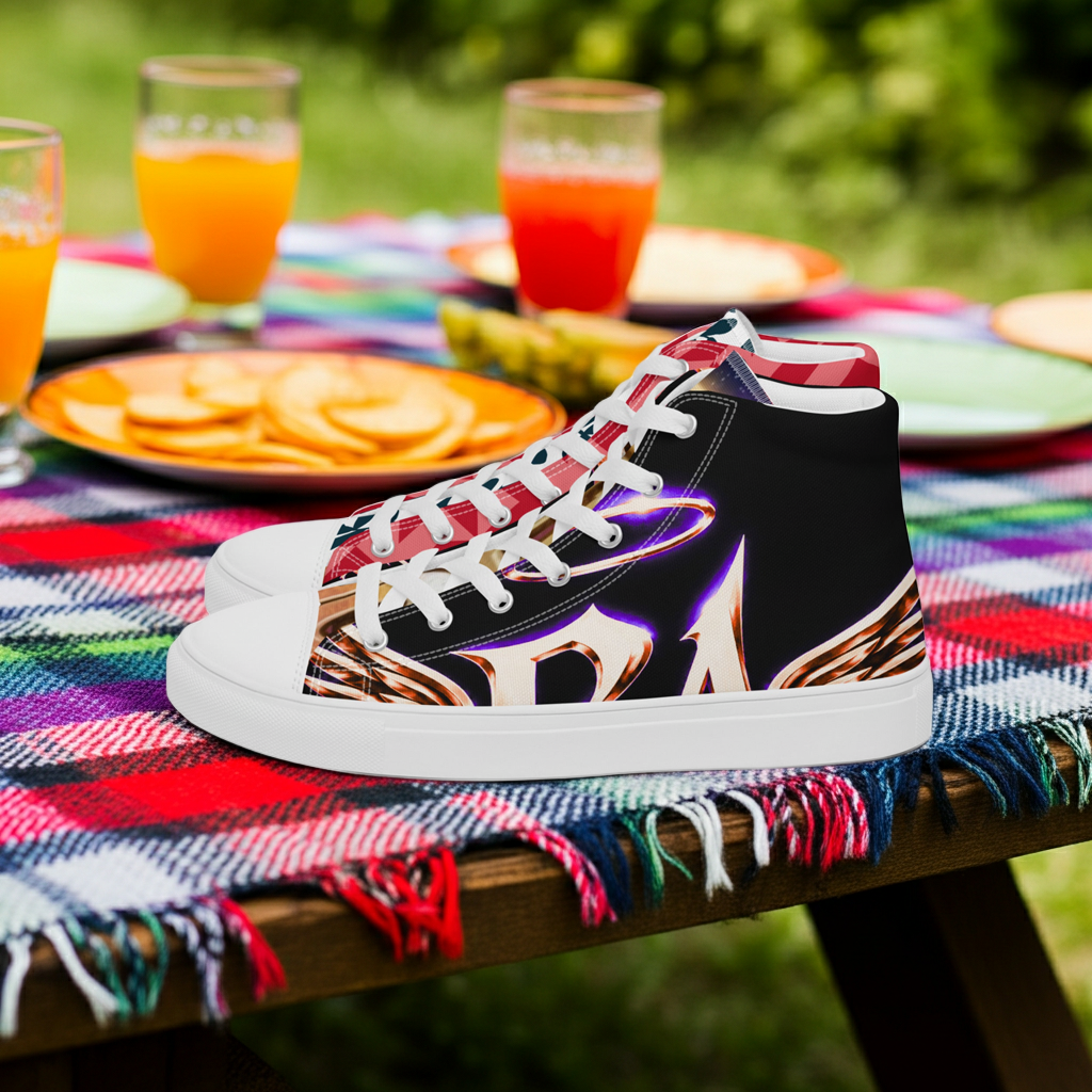 Women’s high top canvas shoes