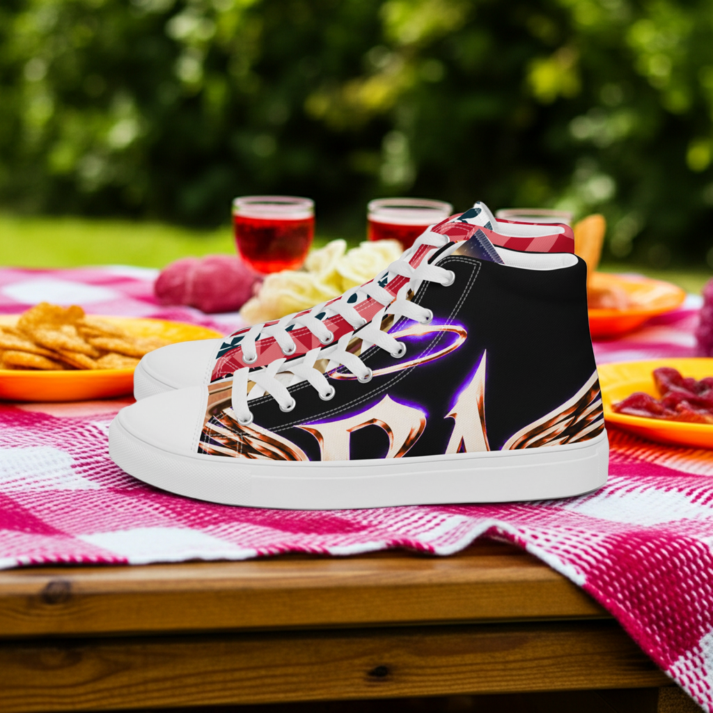 Women’s high top canvas shoes