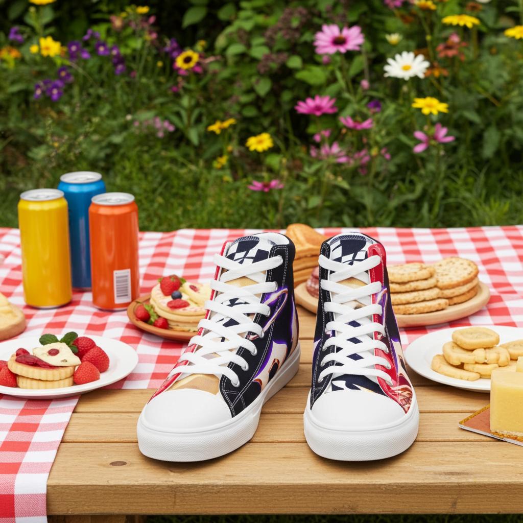 Women’s high top canvas shoes