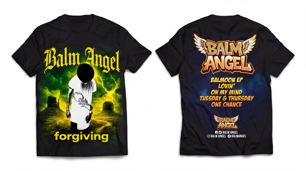 BALMOON EP T-Shirt by Balm Angel - Front and Back